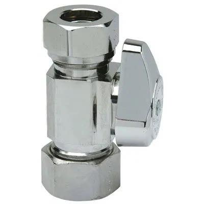 Brass Craft G23345X CD Chrome Straight Stop Valve, 5/8 x 7/16-In.