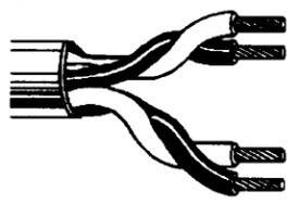 Alpha Communications 2PRJ 2 Twisted Pair Cable