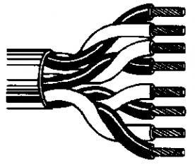 Alpha Communications 4PRJ 4 Twisted Pair Cable