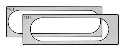 Cal-Royal 3D-44TI CR3D44 Inserts for Drilling Butt and Internal Depth Slots Template (Sold per Set)