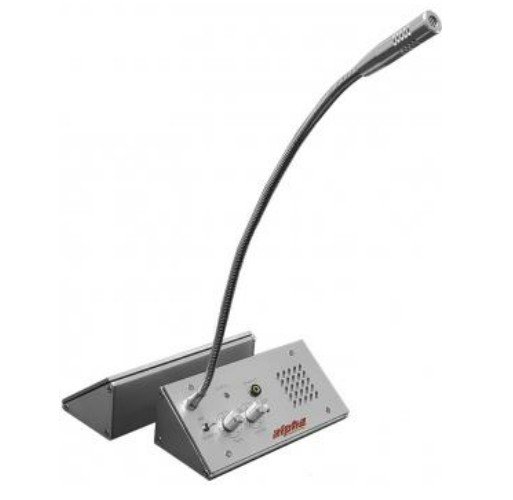 Alpha Communication DC-300 Counter Top Ticket Window Intercom System