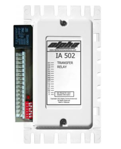 Alpha Communication IA502 Multi-Entrance Audio Switching Adapter