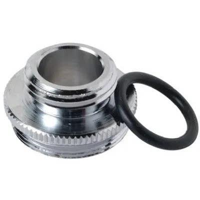 Brass Craft SF0009X Aerator Adapter, Lead-Free Brass, Chrome-Plated, 3/8 MPT x 55/64-In. x 27 MPT