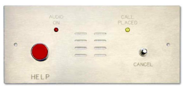 Alpha Communication IR150SSF Remote Rescue Station with Intercom (St. Steel)