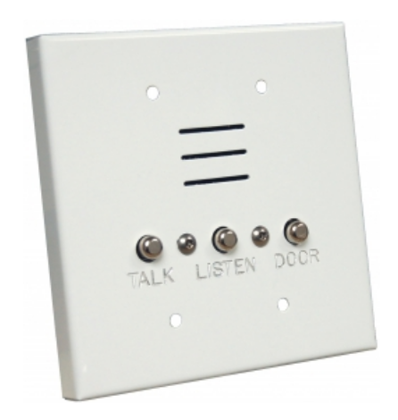 Alpha Communication IS427CW 4 Wire Apartment Intercom Station, 2-Gang Flush- White