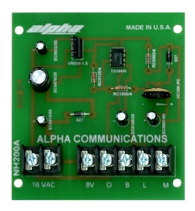 Alpha Communication NH200A 5 Wire Power Supply/Amplifier