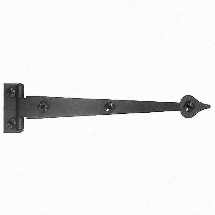 Richelieu BP092 Decorative Rustic Hinge in Forged Iron