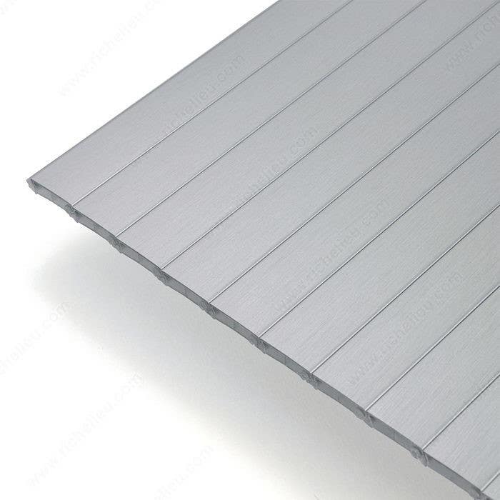 Richelieu 78172170 Metallic Line Tambour Slats - Stainless Steel Finish