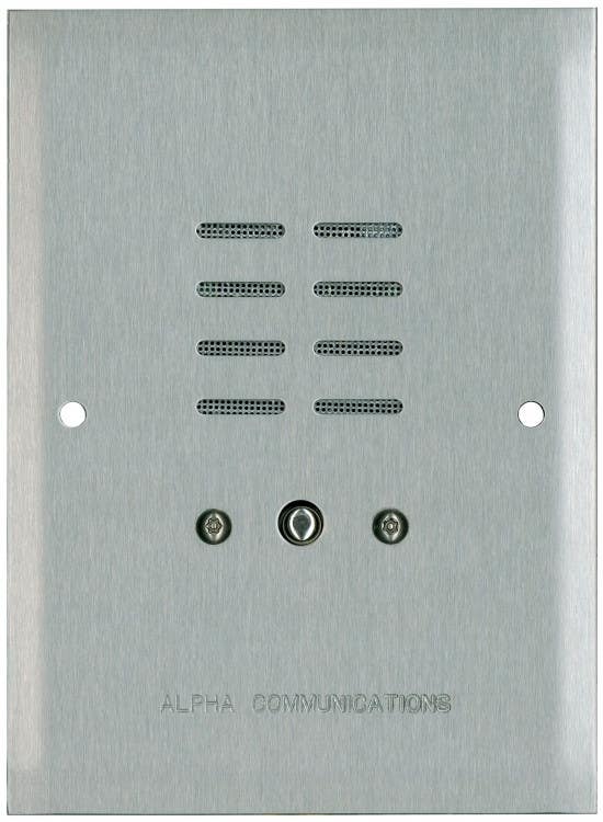 Alpha Communication OR502SS 1 Button Intercom Remote Station