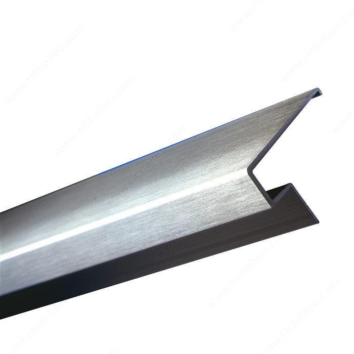 Richelieu 78067170 Metallic Cover Profile, Stainless Steel Finish