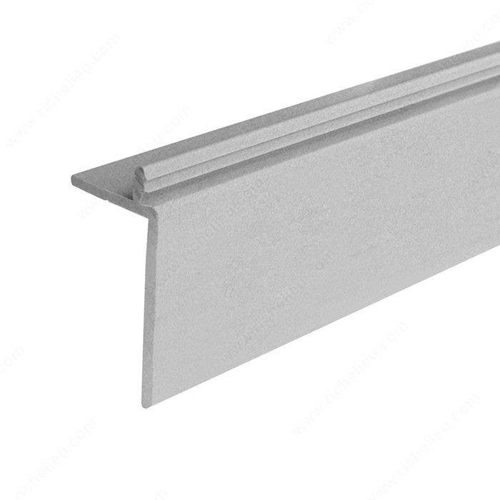 Richelieu 570210 Polypropylene L-Shaped Cover Profile, Aluminum Color