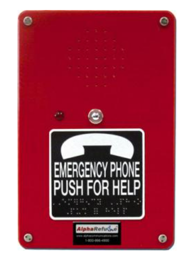 Alpha Communication RCB2100ND Refuge Call Box (AlphaRefuge 2100 Series), Direct 120V Power