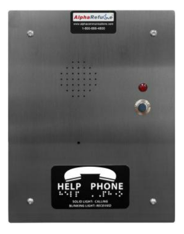 Alpha Communication RCB2400SF Refuge Call Box (AlphaRefuge 2400 Series)- Flush