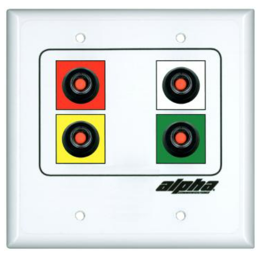 Alpha Communication RSS404 Remote Room Status Indicating Station, 4 Button