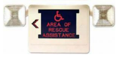 Alpha Communication SI004 Illuminated Area of Rescue Assistance Sign