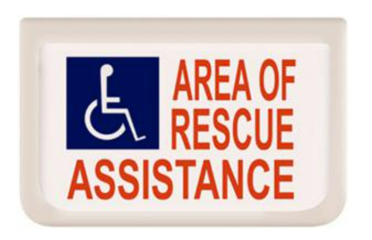 Alpha Communication SN Series Area of Rescue Assistance Sign- Incandescent