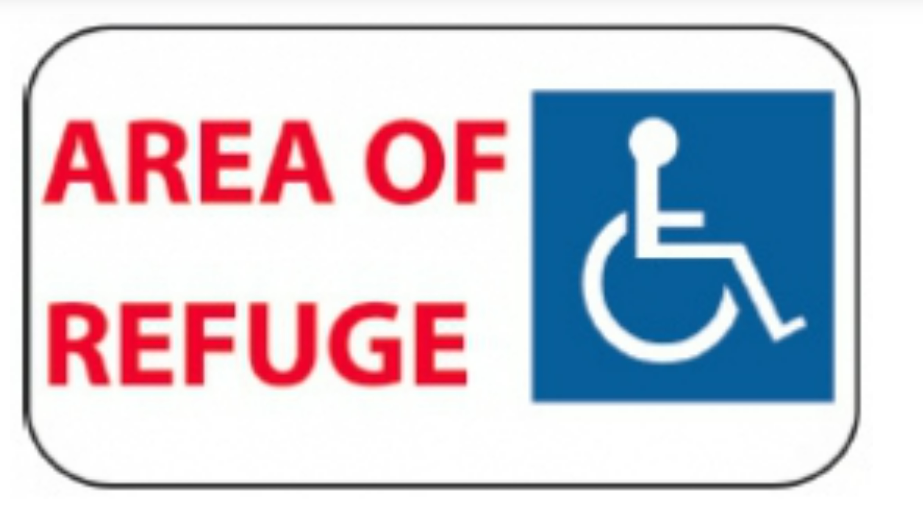 Alpha Communication SN-B42 Incandescent Area of Refuge Sign with Battery Back-up