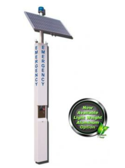 Alpha Communication TSC145 9-Foot Solar Emergency Call Tower- 145w