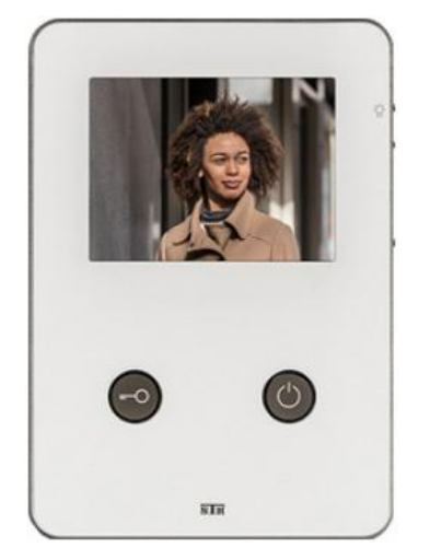 Alpha Communication VFSE35 2-Wire Surface Color Monitor- White