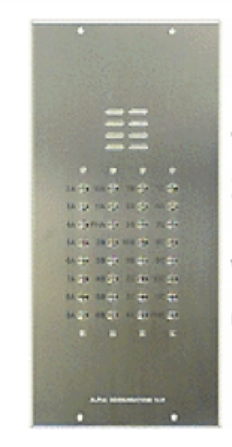 Alpha Communication VI402 VIP Series Stainless Steel Lobby Panel- Flush