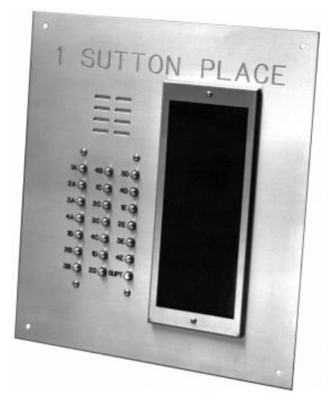 Alpha Communication VI402S VIP Series Stainless Steel Lobby Panel- Surface