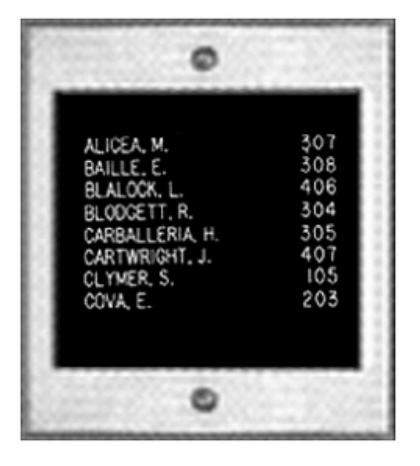 Alpha Communication VIP Series Stainless Steel Directory Unit