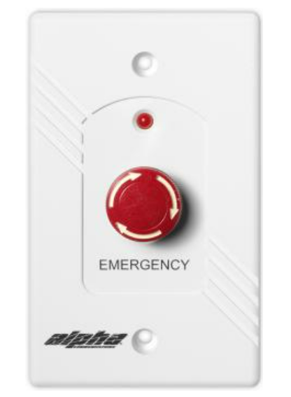 Alpha Communication WES539 Wireless Emergency Push Station-Mushroom