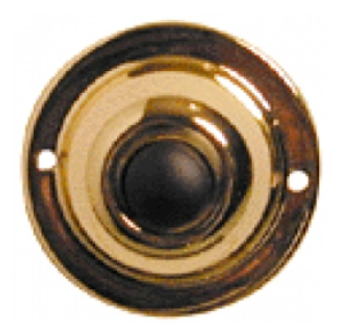 Alpha Communication 200 1.75" Round Pushbutton with Screws- Brass