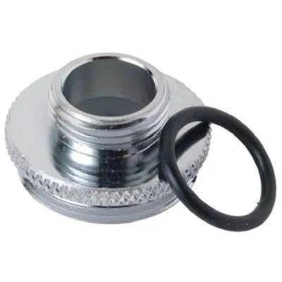 Brass Craft SF0008X Aerator Adapter, Lead-Free Brass, Chrome-Plated, 9/16-In. x 24 MPT x 55/64-In. x 27 MPT