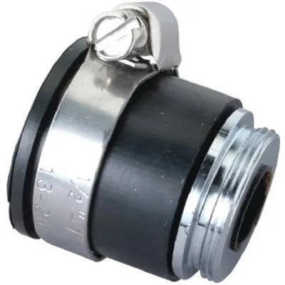 Brass Craft SF0020X Adapter, Lead-Free Brass, Chrome-Plated, 15/16-In. x 27 MPT x 9/16-In. HT