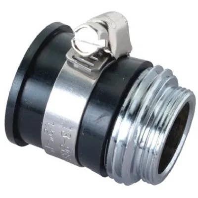 Brass Craft SF0021X Adapter, Lead-Free Brass, Chrome-Plated, 3/4-In. MHT x 9/16 x 55/64-In. x 27 MT