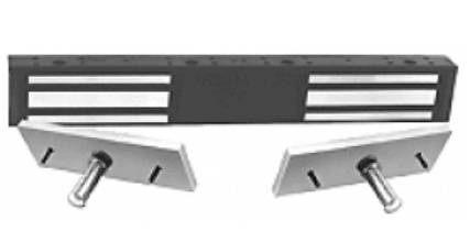 Alpha Communication 8022-002 2-Door Magnetic Holder- Aluminum