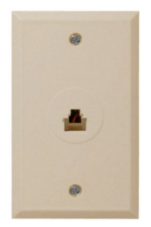 Alpha Communication KB160 6 Pin Jack Modular- Flush Plate