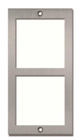 Alpha Communication NX6002 GB2 Stainless Steel NEXA Frame for Two Module