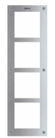 Alpha Communication NX6004 GB2 Stainless Steel NEXA Frame for Four Module