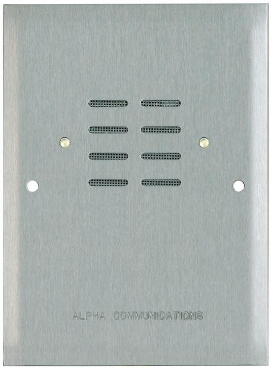 Alpha Communication OR500SS 0 Button Remote Station- Stainless Steel