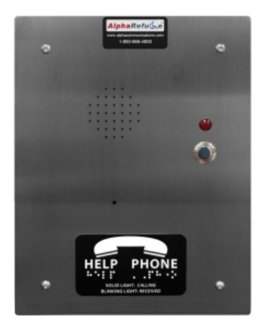 Alpha Communication RCB2500SF Stainless Steel IP Refuge Call Box for AlphaRefuge