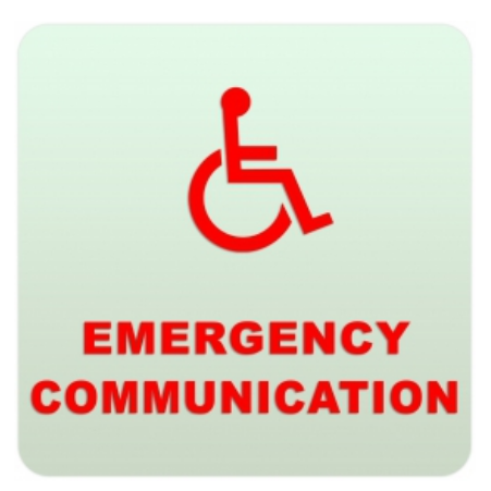 Alpha Communication RSN7041E 8"x 8" Photolumines Ecomm Sign