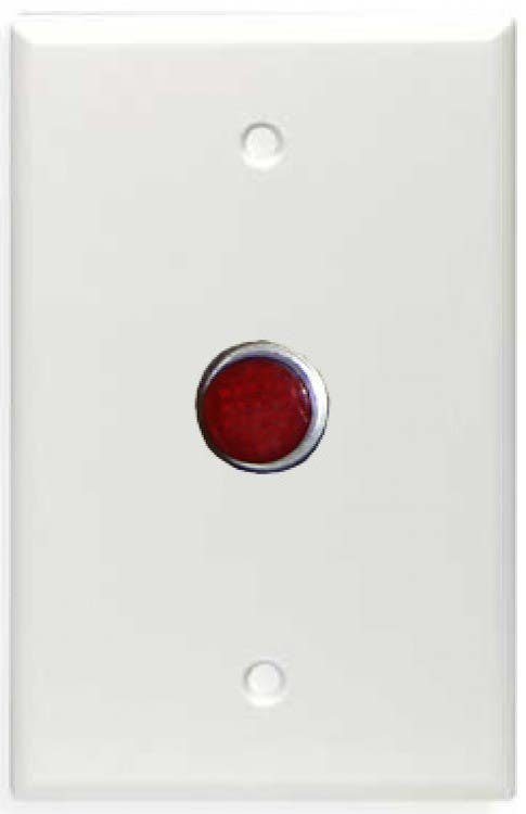 Alpha Communication SF124PW 1-Gang Red Lamp Station-24V-White