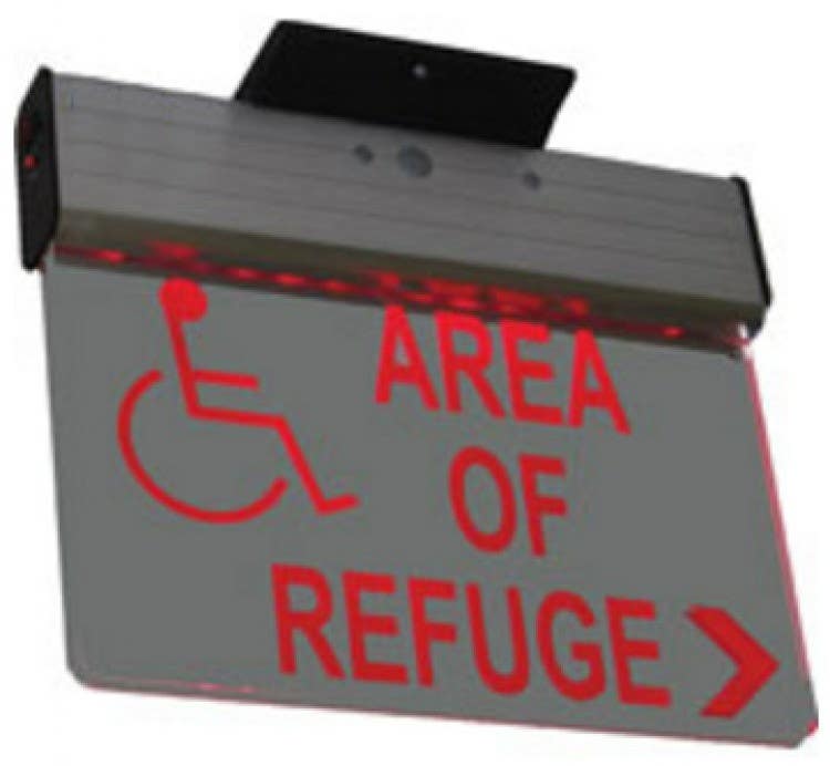 Alpha Communication SN-B48DG 120V Led Refuge Sign-Red-Double