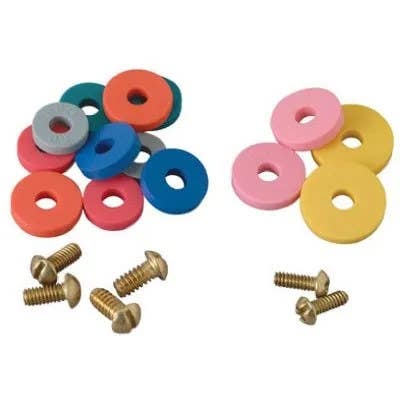 Brass Craft SC2190 Faucet Washer Kit, Flat, 14-Pk.