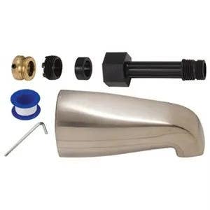 Brass Craft 249-933 Tub Spout, Universal, Satin Nickel Finish, 5-1/8-In.