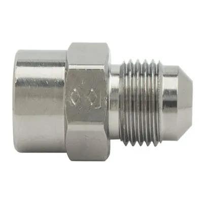 Brass Craft FA6 P Brass Pipe Fitting, Fine Thread Adapter, 9/16-24 x 3/8 In.