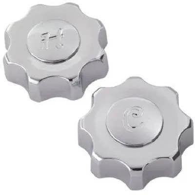 Brass Craft SH2741 Faucet Handle With Buttons, Price Pfister Imperial Style, Polished Chrome, 2-Pk.