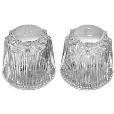 Brass Craft SH2751 Price Pfister Faucet Handle, Windsor Style, Clear Acrylic