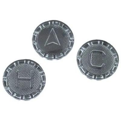 Brass Craft SH0320 Hot/Cold Diverter Faucet Button, Price Pfister Verve, Acrylic, 3-Pk.