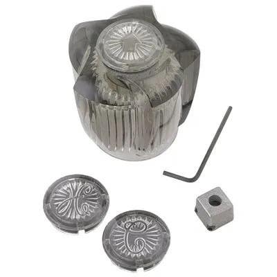 Brass Craft SH5710 Fit-All Tub & Shower Handle, Large Canopy, Smoked Acrylic