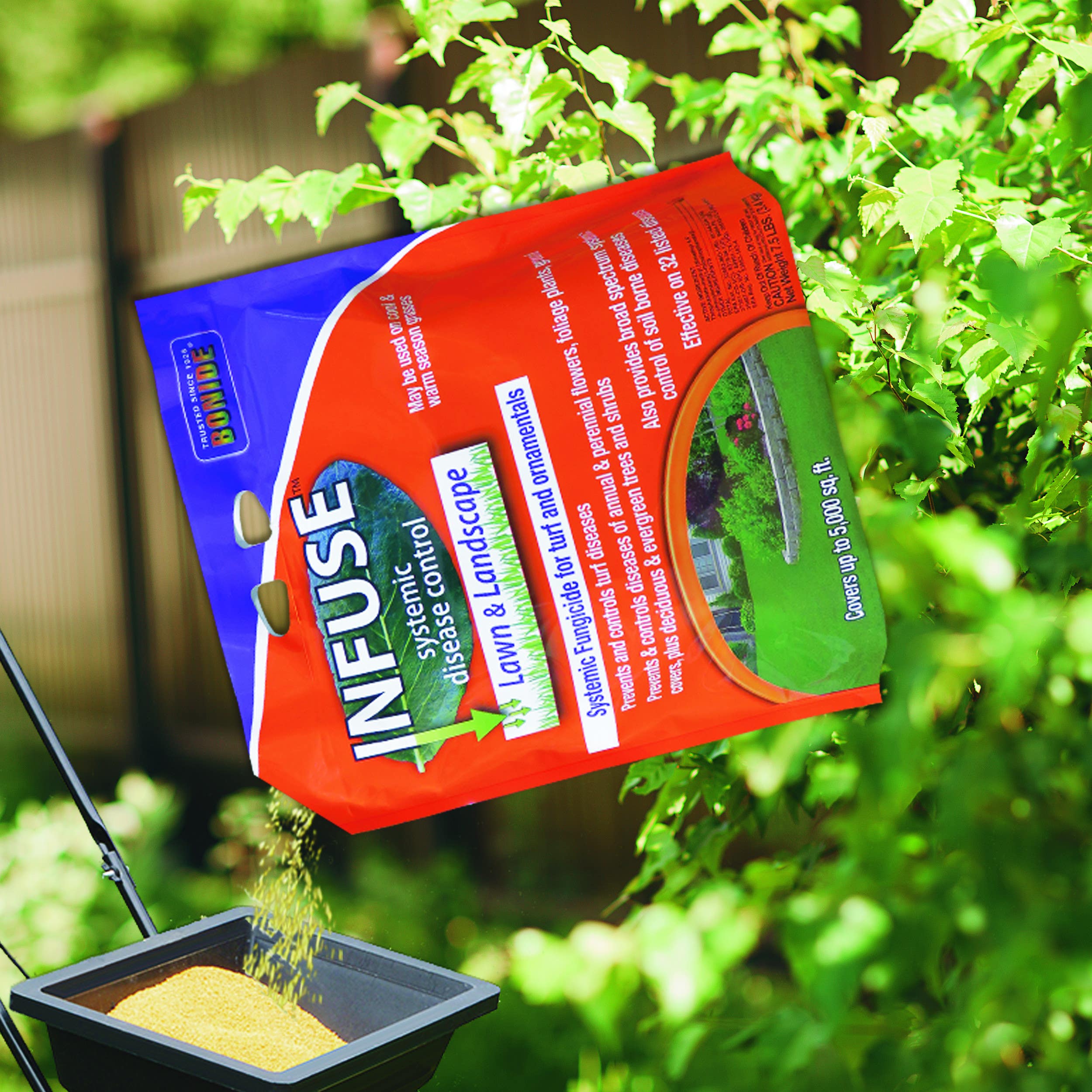 Bonide Products Inc 60514 Infuse, Systemic Disease Control Fungicide, Lawn & Landscape, Granules, 7.5 Lbs.