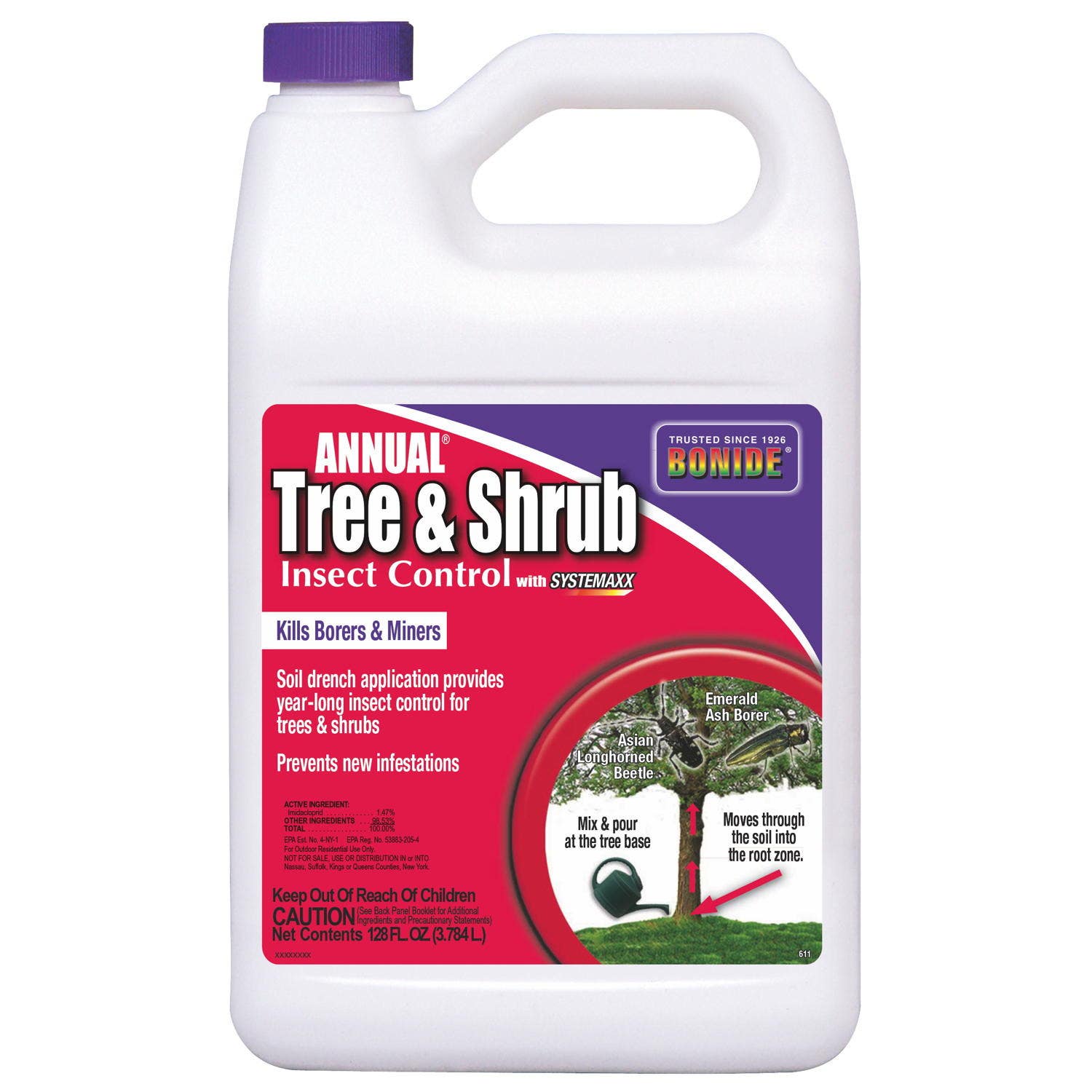 Bonide Products Inc 6 Annual, Tree & Shrub Insect Control w/ Systemaxx, Concentrate