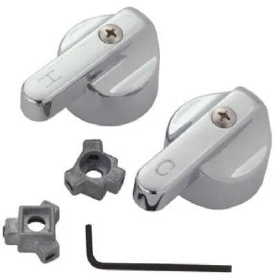 Brass Craft SH3474 Fit-All Lavatory Sink/Tub/Shower Handle Pair, Chrome